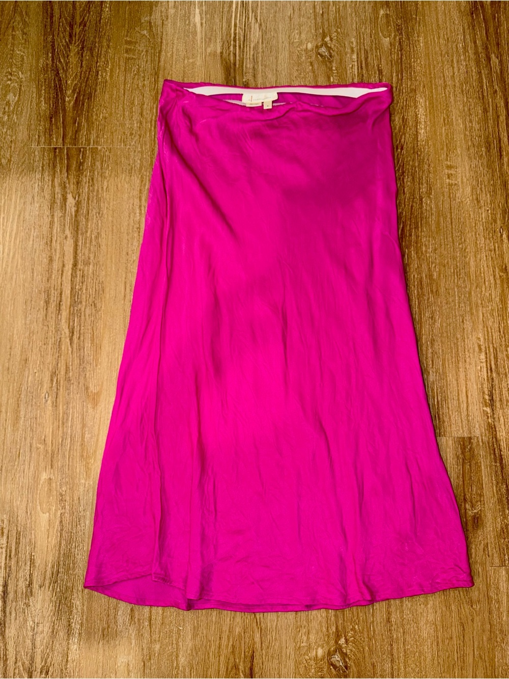 Anthropologie | Anthropologie Bright Fuchsia Midi Skirt